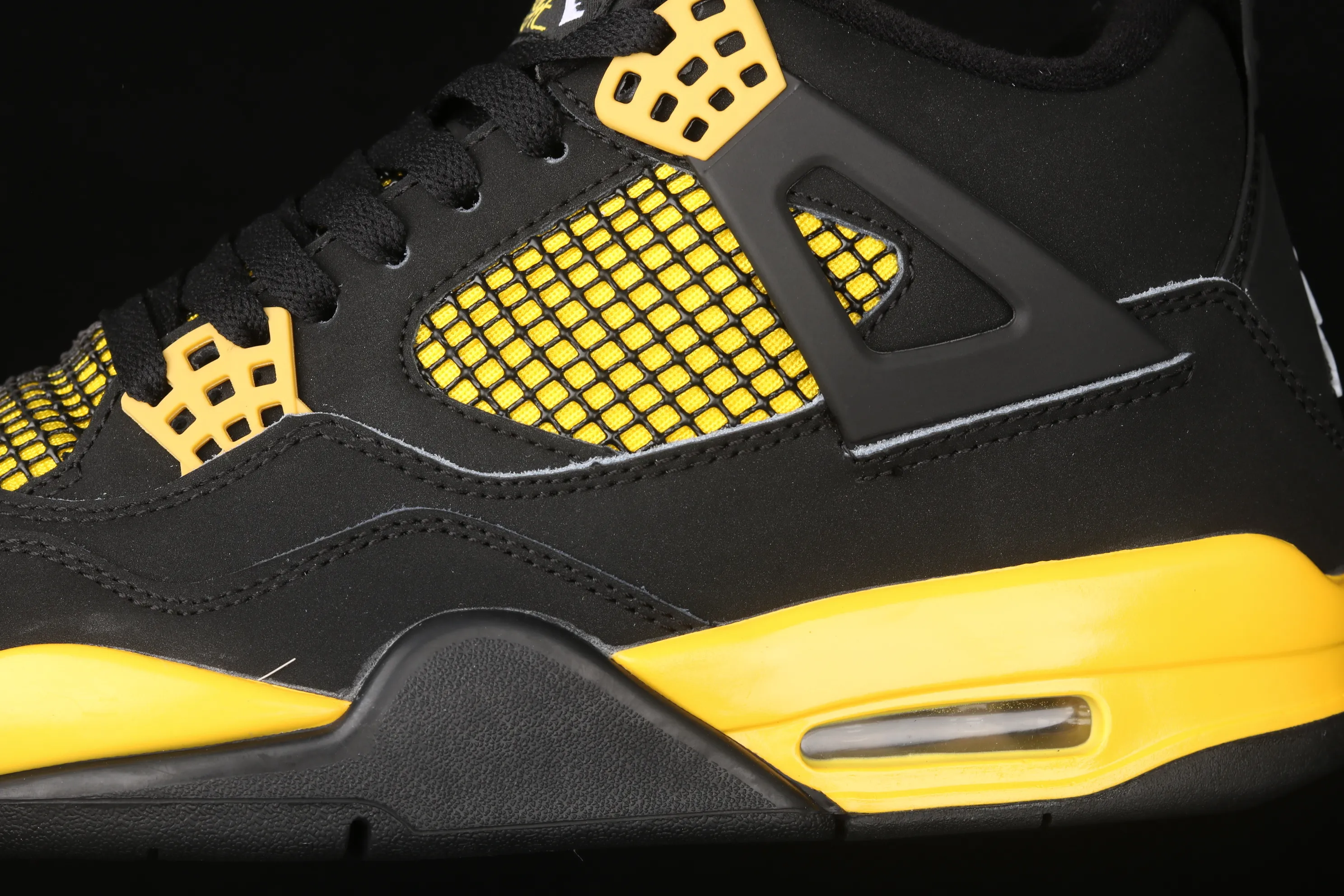 All categories Air Jordan Jordan series basketball shoes Air Jordan 4 G version Air Jordan 4 Retro AJ4 Joe 4 black and yellow 308497-008